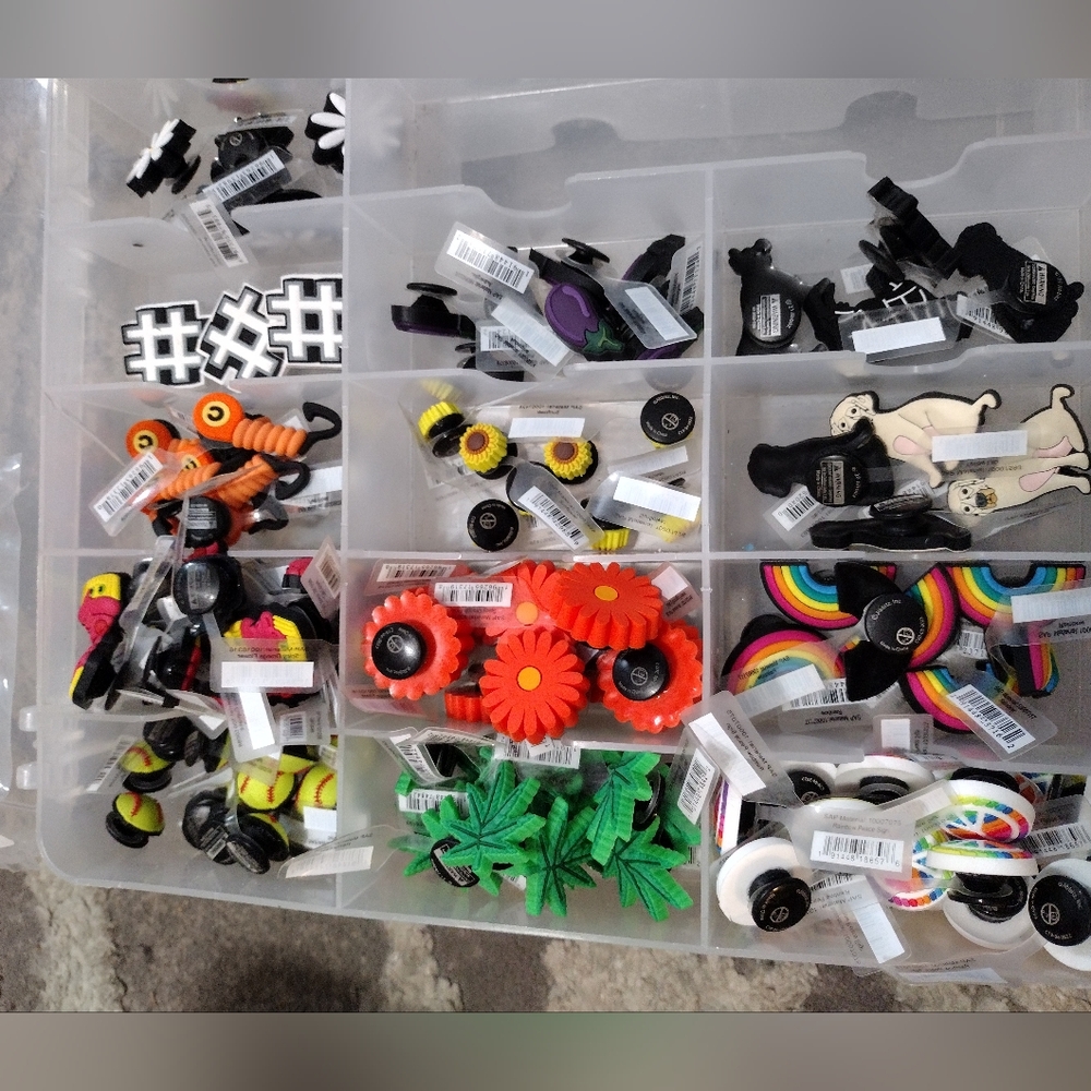 Croc charms lot of over 100 pieces